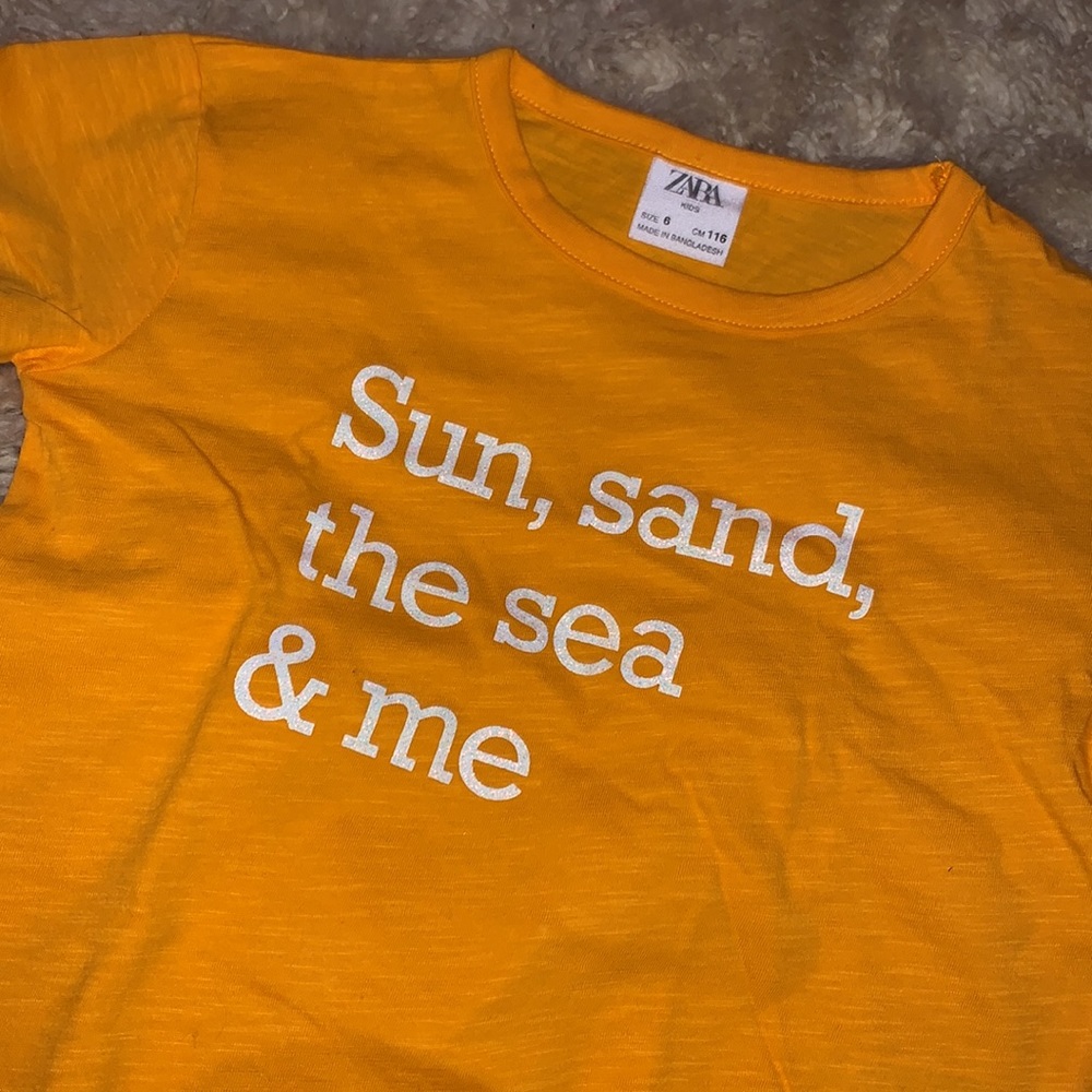Zara high low tee size 6
